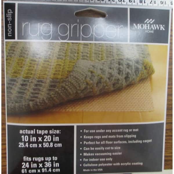 Anti-Slip Mat Under Rug Grip Non Skid - Shelf Drawer Liner 12 x 36 - Trim to Fit (White)