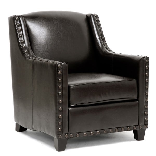 Safavieh Buckler Antique Brown Club Chair