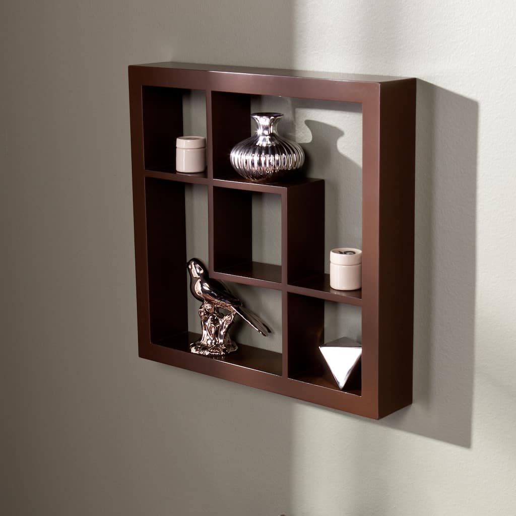 Carrington Espresso 16-inch Display Shelf