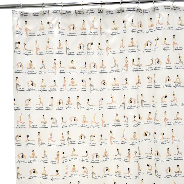 Famous Home Fashions Yoga Shower Curtain