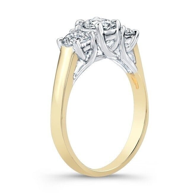 Auriya 14k Gold 2ctw 3-Stone Diamond Engagement Ring (I-J, I1-I2)