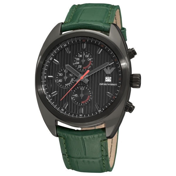 armani green watch