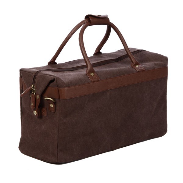 tommy bahama leather duffel bag
