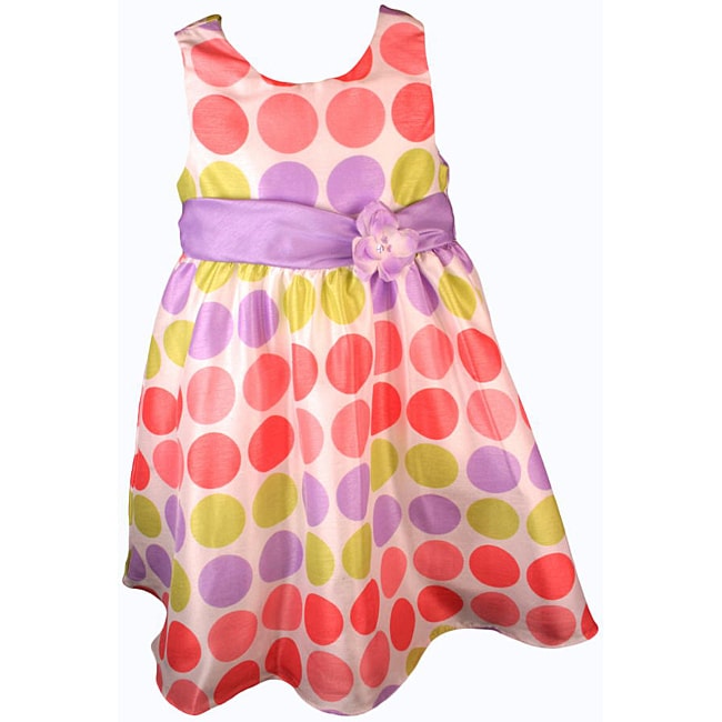 Shop Rare Editions Girl's Multicolor Polka Dot Easter Dress - Free ...