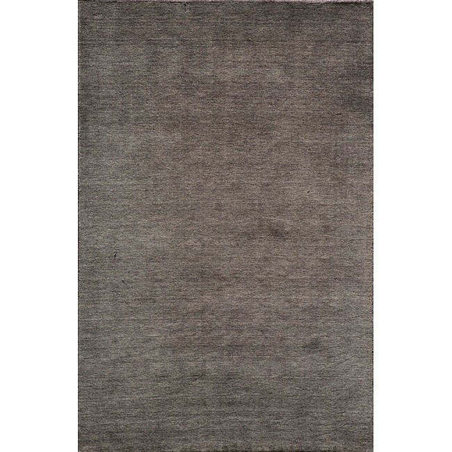 Hand loomed Loft Gabbeh Charcoal Wool Rug (5 X 8)