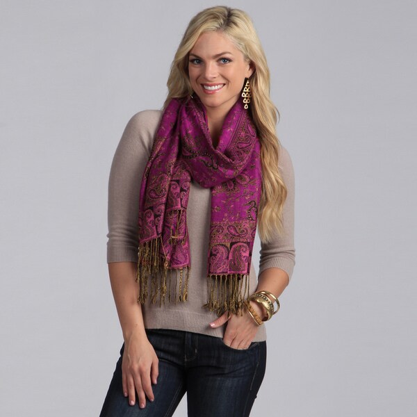 Shop Women's Fuchsia Mixed Print Wrap Free Shipping On Orders Over