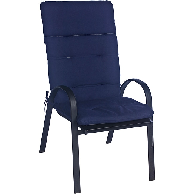 Ali Patio Polyester Navy Blue Solid Tufted Hi Back Outdoor Arm Ali Patio Polyester Navy Blue Solid Tufted Hi Back Outdoor Arm Chair Cushion Free Shipping Today 6534662