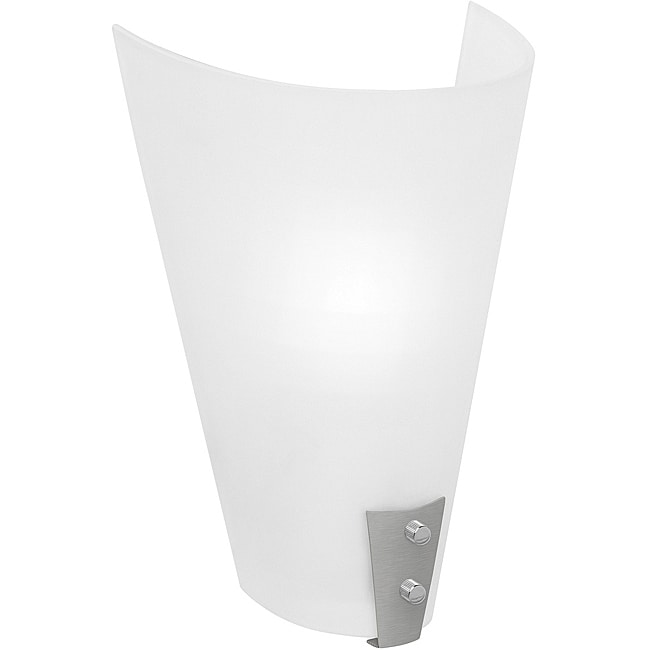 Vapor Brushed Steel Finish 1 light Wall Sconce