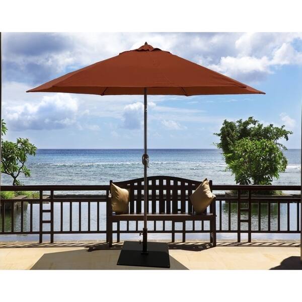 Shop Black Friday Deals On Tropishade 9 Ft Aluminum Bronze Patio Umbrella With Rust Cover On Sale Overstock 6534773