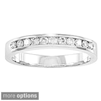 Miadora 10k White Gold 1 4ct Tdw Diamond Stackable Channel Set Auriya 10k Gold 1 4ct Tdw Channel Set Diamond Ring