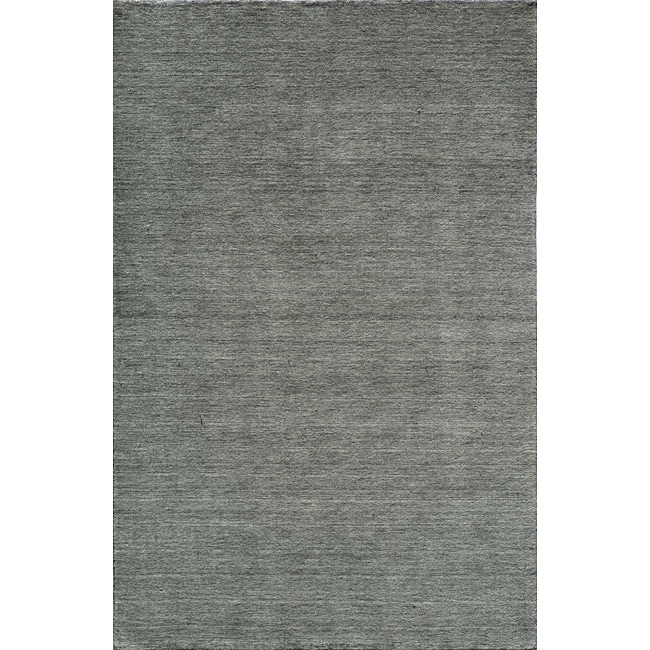 Hand loomed Loft Gabbeh Grey Wool Rug (76 X 96)