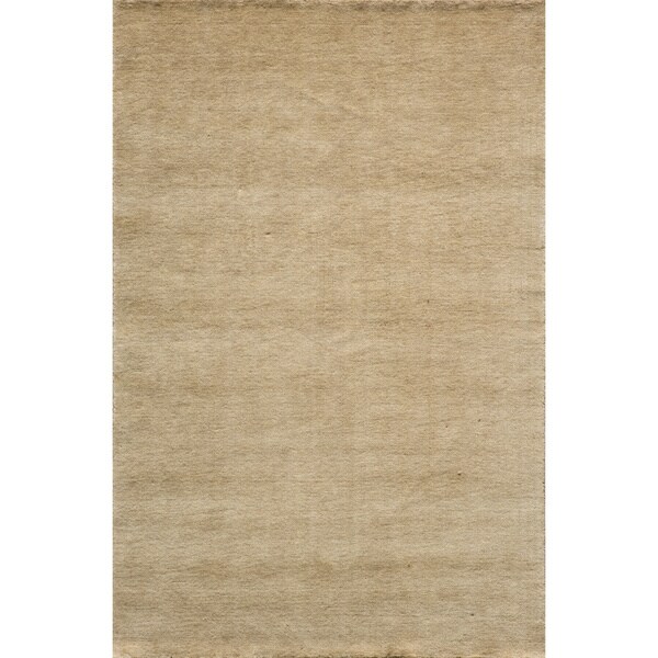 Loft Studio Wheat Hand-Loomed Wool Rug (2' x 3')