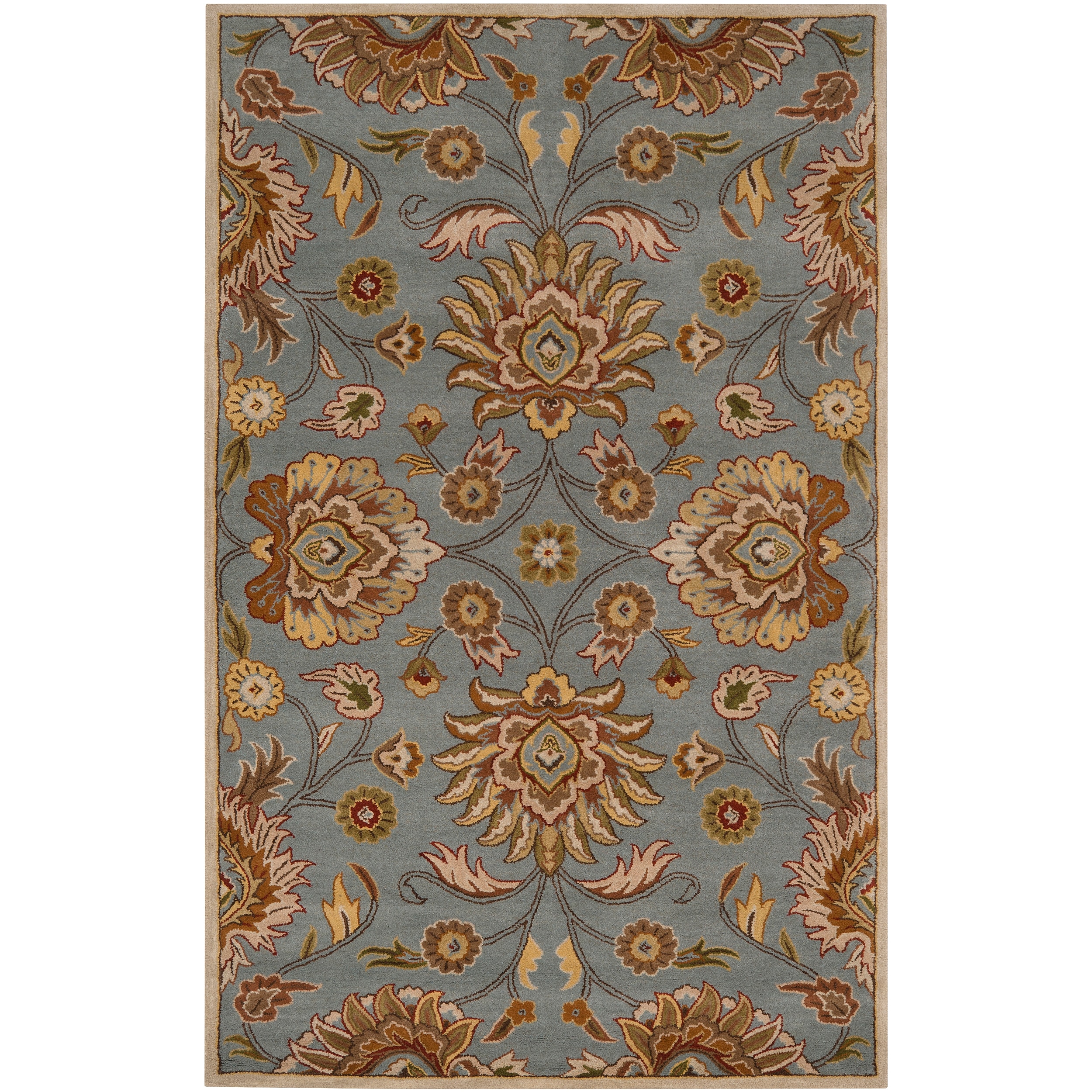 Hand tufted Blue Ararat Wool Rug (10 X 14)