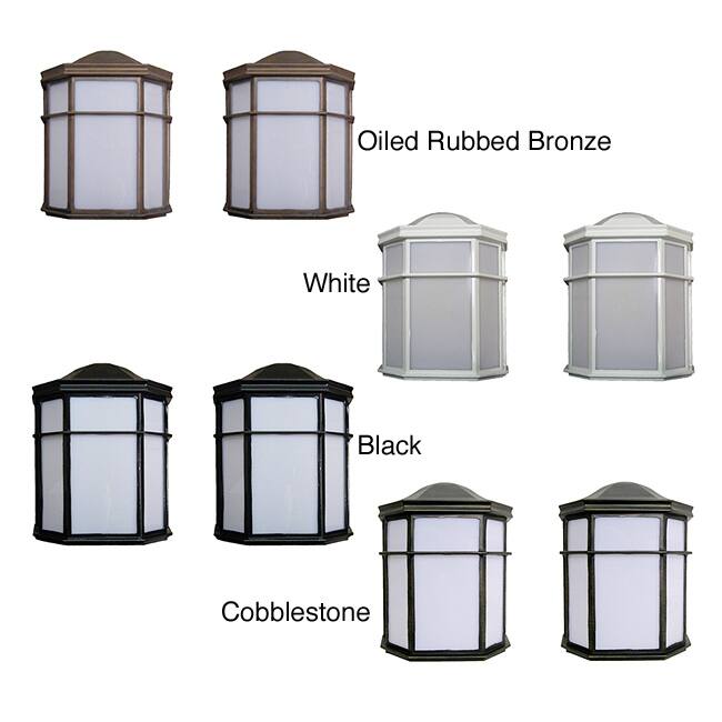 Mission Craft 1-light Outdoor Wall Pocket Lantern (Set of 2)