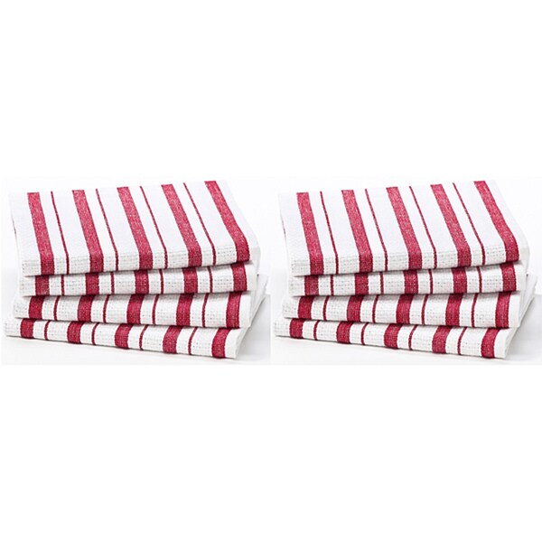 Shop Celebration 8piece Stripe Kitchen Oversized Towel Set Overstock