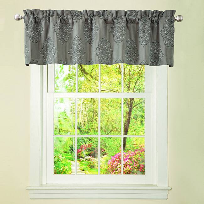 Lush Decor Grey Empire Valance