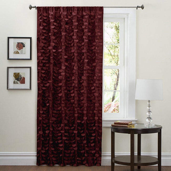 Lush Decor Red 84 inch Lilian Curtain Panel