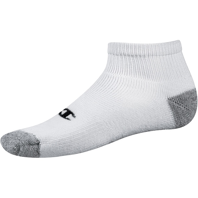 Champion Men's 'Performance' White Ankle Socks (6 Pairs) - Free ...