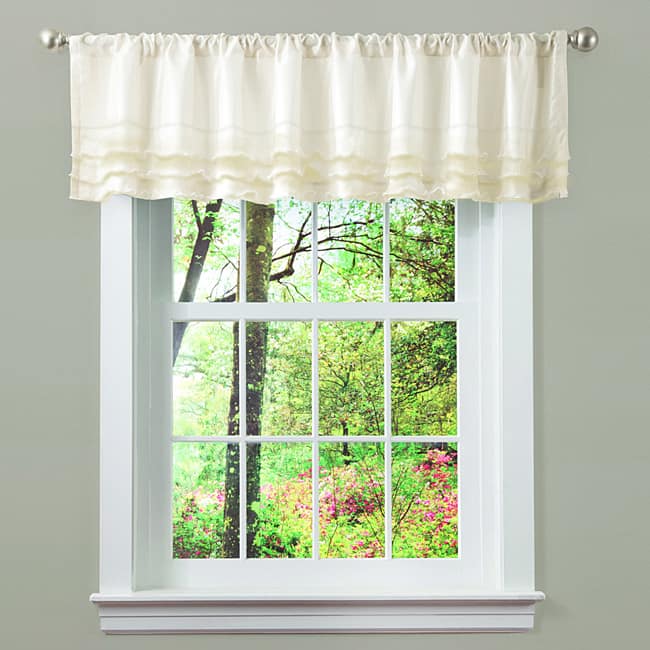 Lush Decor Ivory La Sposa Valance