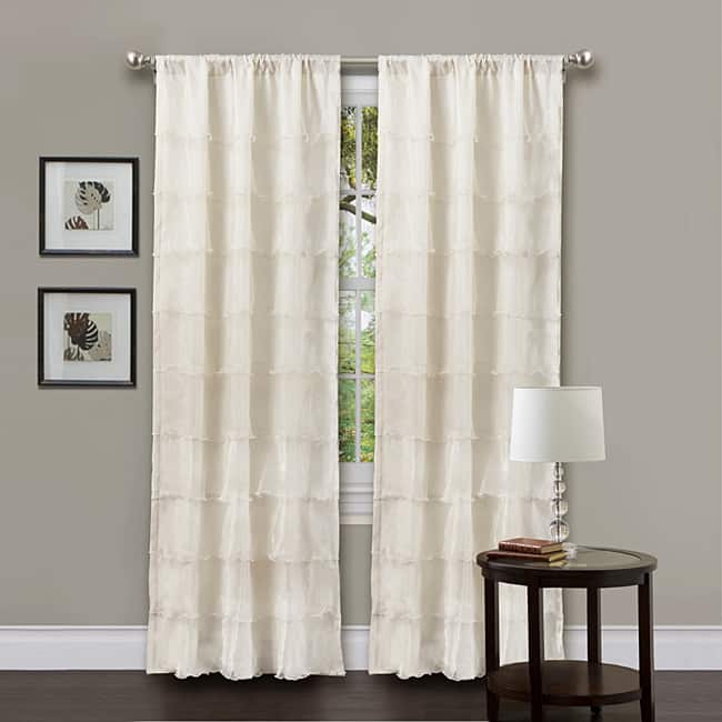 Lush Decor Ivory 84-inch La Sposa Curtain Panel
