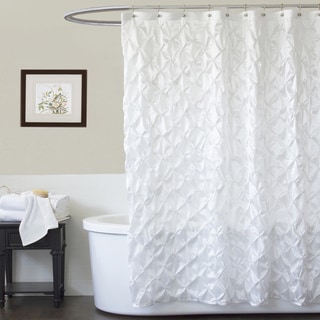 Shop Lush Decor Quartet White Shower Curtain Free