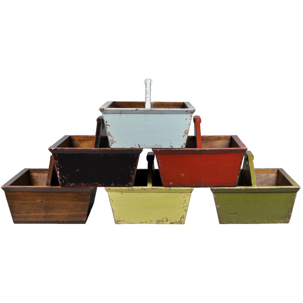 Rustic Open Wood Caddy