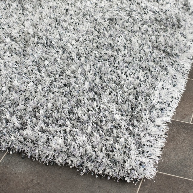 Handmade Malibu Silver Shag Rug (23 X 7)