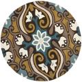 Safavieh Handmade Chatham Enchant Blue New Zealand Wool Rug - 7' x 7'