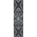 Safavieh Handmade Chatham Mystic Dark Grey New Zealand Wool Rug - 2'3" x 9'