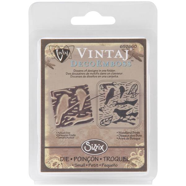 Sizzix DecoEmboss 'Woodland Birds' Embossing Folder by Vintaj Bed