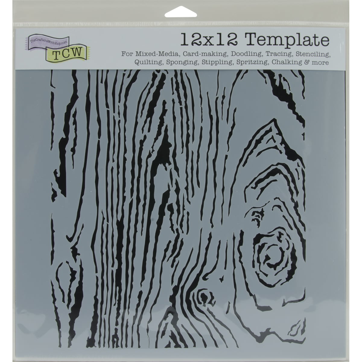 Crafters Workshop Woodgrain Plastic Scrapbooking Template