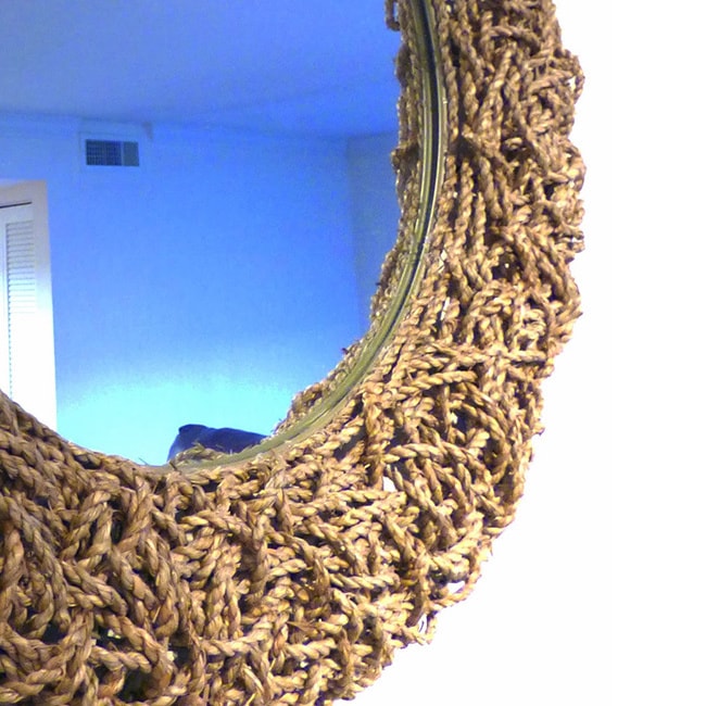 Tethys 32 inch Natural Material Wall Mirror