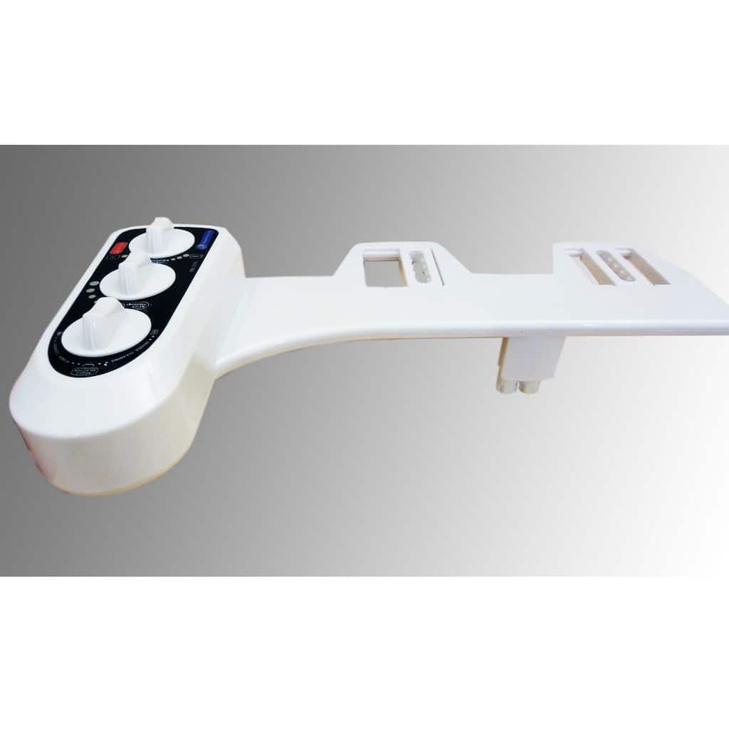 BIDET4ME, MB-2000, Cold and Hot Water Spray Non-electric Mechanical Bidet Dual-nozzle Toilet Seat Attachment