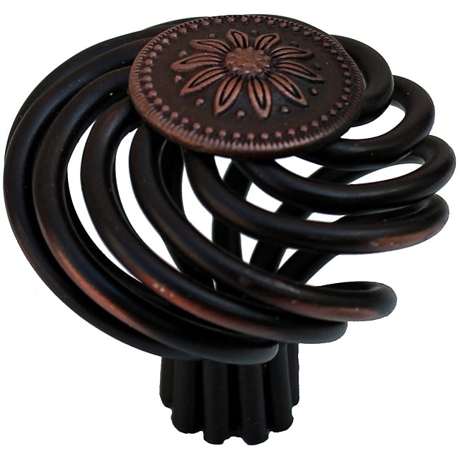 Gliderite Oil Rubbed Bronze Flower Design Birdcage Cabinet Knobs (pack Of 25)