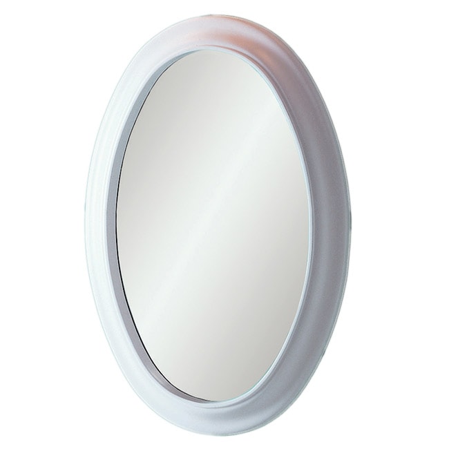 Decolav White Waterfront Oval Mirror
