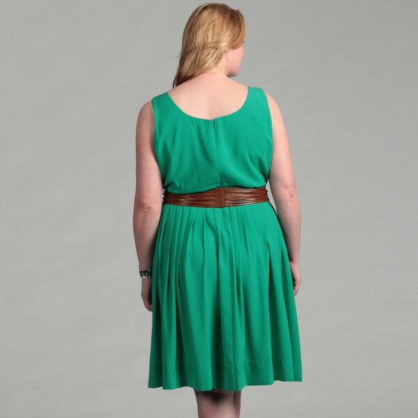 kelly green plus size dress