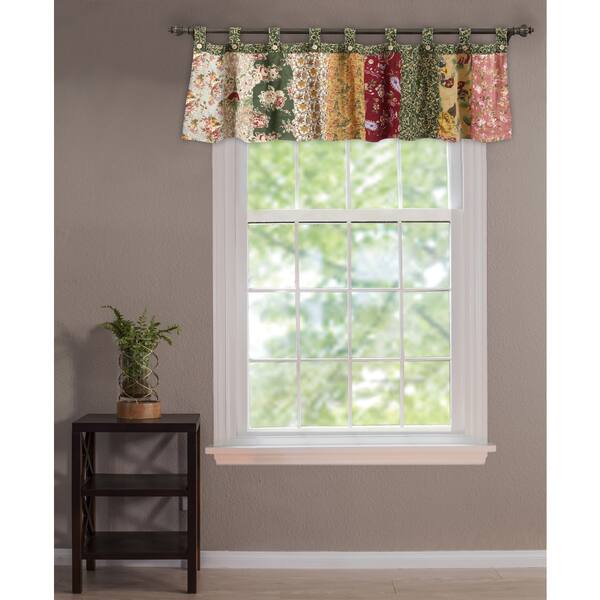 slide 1 of 1, Greenland Home Fashions Antique Chic Valance Patchwork