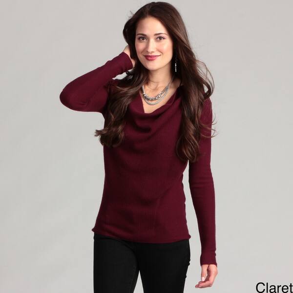 Shop Cullen Women S Cashmere Long Sleeve Drape Neck Sweater Free
