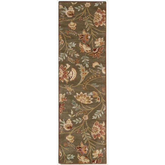 Nourison Hand tufted Firenze Brown Rug (23 X 8)