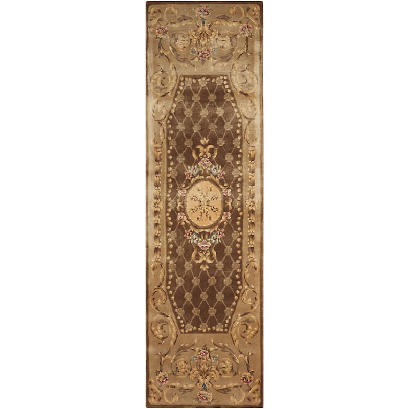 Nourison Hand Tufted Chateau Provence Beige Rug (2'3 x 8') - 2'3" x 8' Runner