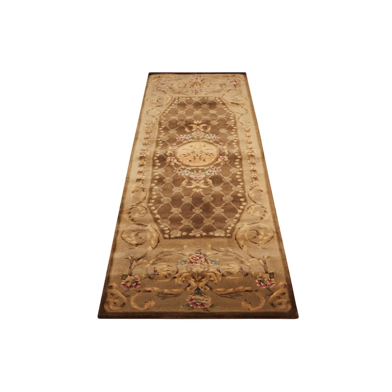 Nourison Hand Tufted Chateau Provence Beige Rug (2'3 x 8') - 2'3" x 8' Runner