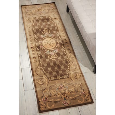 Nourison Hand Tufted Chateau Provence Beige Rug (2'3 x 8') - 2'3" x 8' Runner