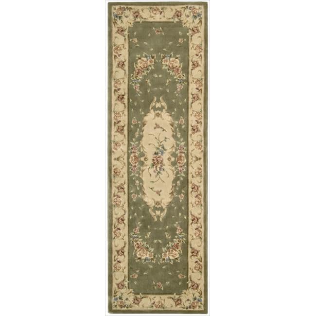 Nourison Hand tufted Chateau Provence Olive Rug (23 X 8)