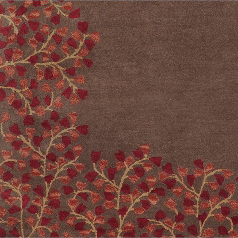 Rome Hand Tufted Floral Border Area Rug