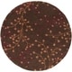 preview thumbnail 154 of 196, Sakura Handmade Transitional Floral Wool Area Rug 6' Round/Surplus - Brown - Runner/Round