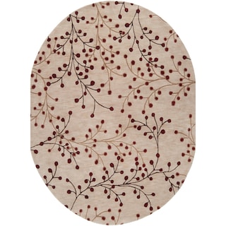 Sakura Handmade Transitional Floral Wool Area Rug