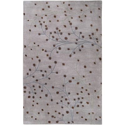 Sakura Handmade Transitional Floral Wool Area Rug