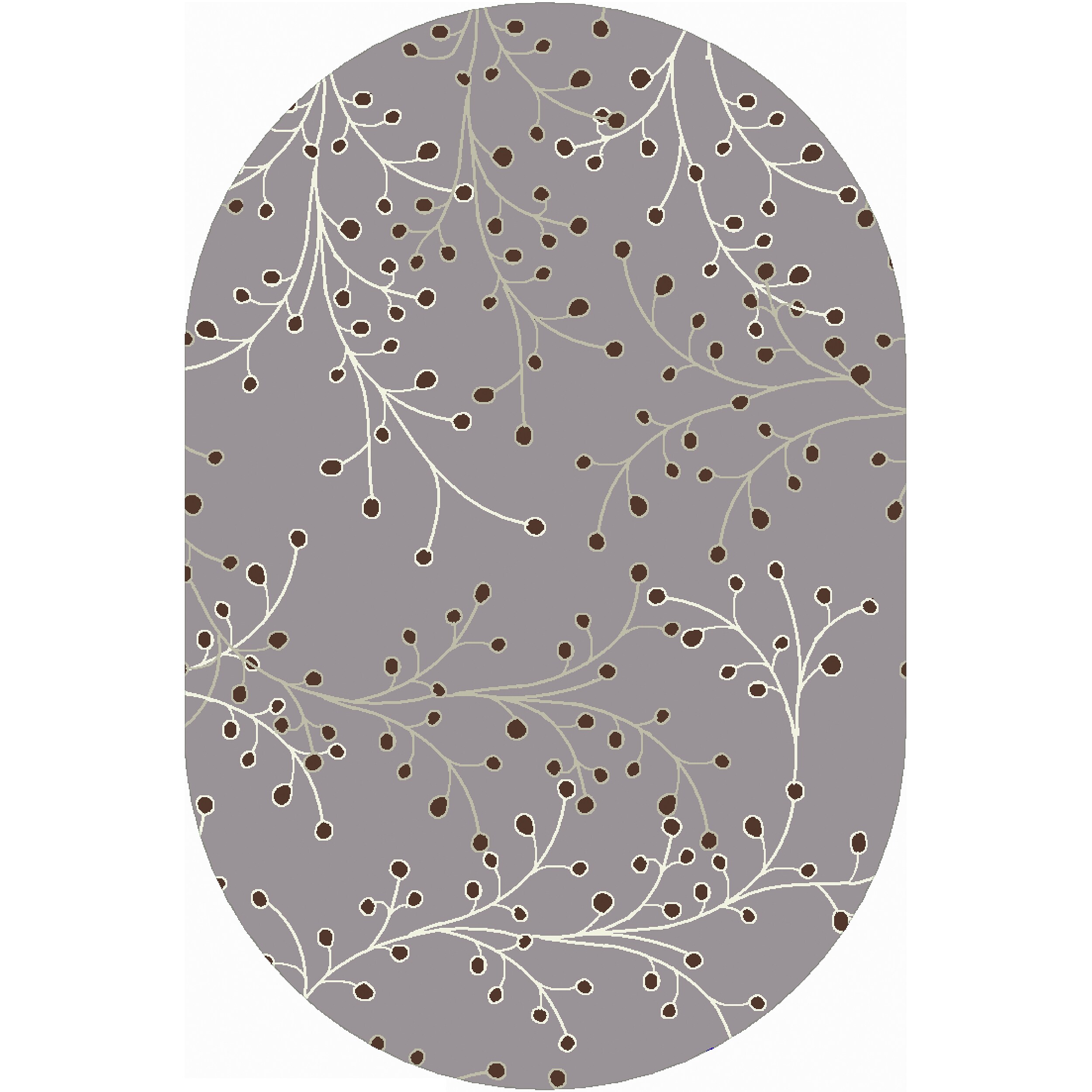 Handtufted Gray Canaan Wool Area Rug (6' x 9' Oval) Free Shipping Today Overstock 14124700