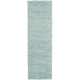 preview thumbnail 105 of 218, Handmade Jefferson Felted Wool Plush Area Rug 2' 6" x 8' - Aquamarine - Runner
