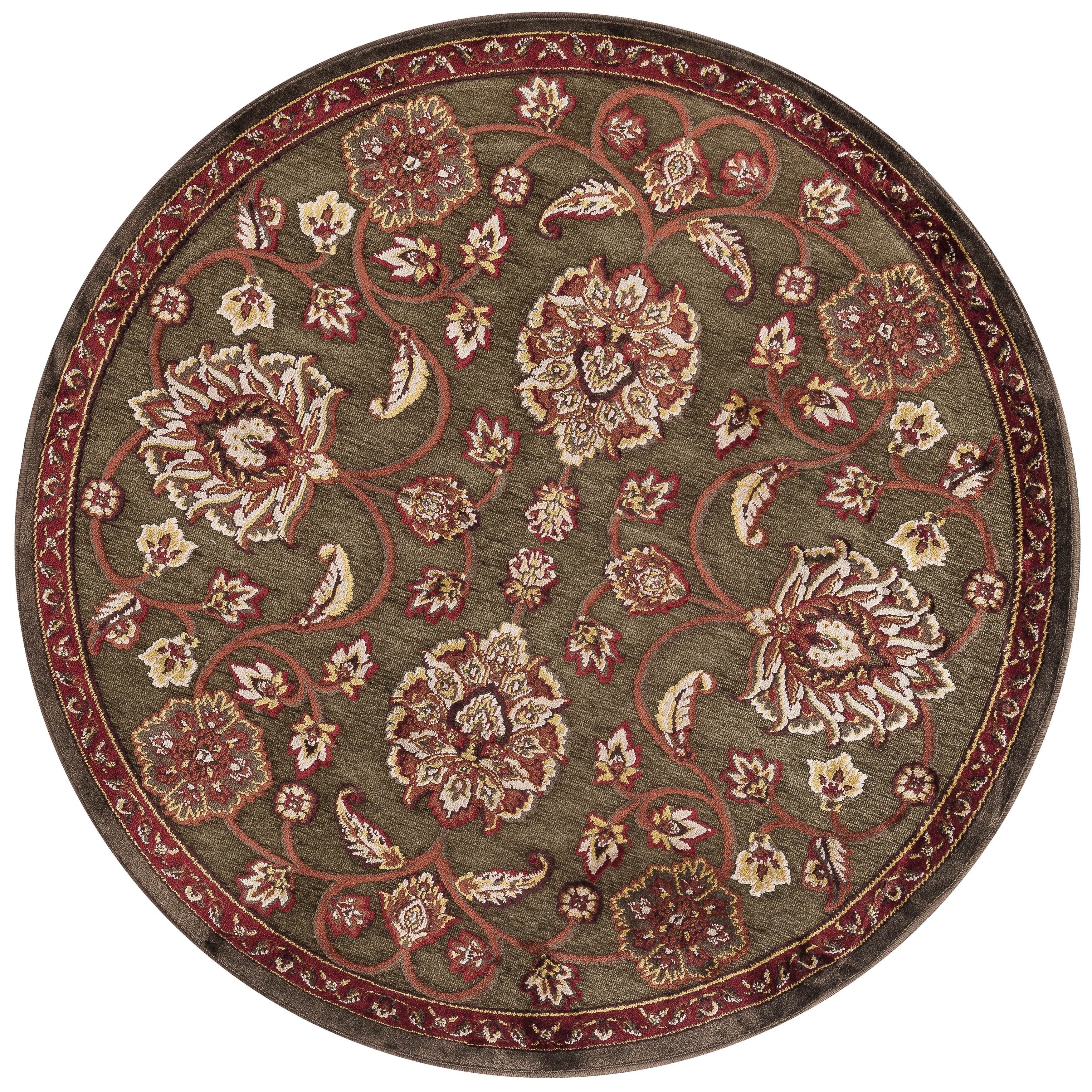 Madison Brown / Rust Rug (310 Round)